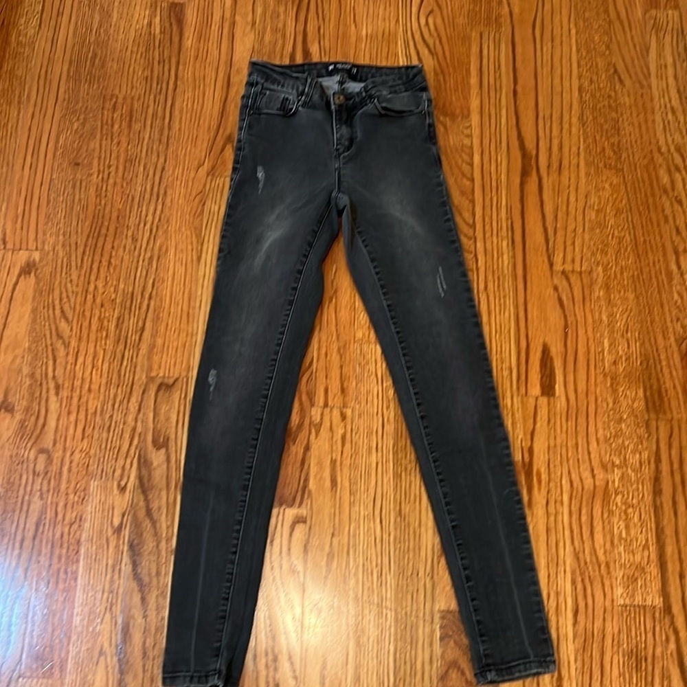 Kids Girls Gray Skinny Jeans Size 22 XXS long pants